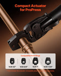 Press Actuator for 24KN Compact Series Press Tools, Works with 1/2", 3/4", 1" & 1-1/4" Press Rings - Compatible with ProPress Copper Pipes (Ring NOT Included)
