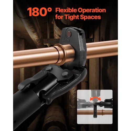 Press Actuator for 24KN Compact Series Press Tools, Works with 1/2", 3/4", 1" & 1-1/4" Press Rings - Compatible with ProPress Copper Pipes (Ring NOT Included)