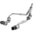 Catalytic Converter, 2 Pack, Compatible with 2007-2009 Jeep Wrangler 3.8L V6, Front, Right, Replacement OE 50482, Stainless Steel Material High Flow Converter, for Exhaust Gas Purification