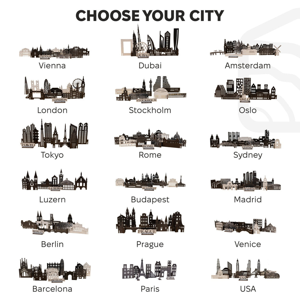 Wooden Travel Decor Memory City – Budapest