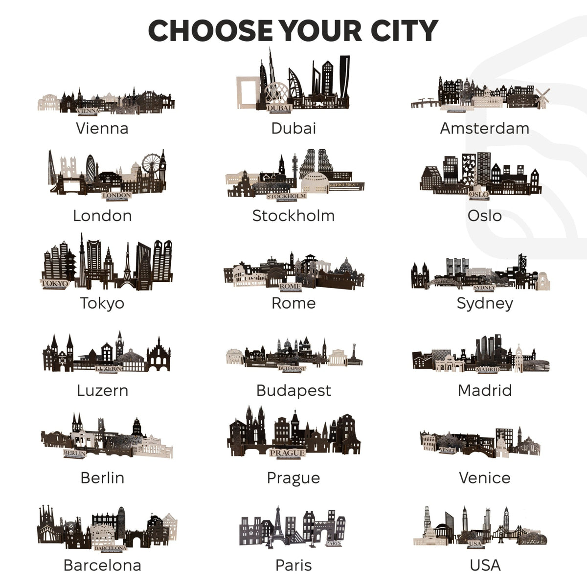 Wooden Travel Decor Memory City – Berlin