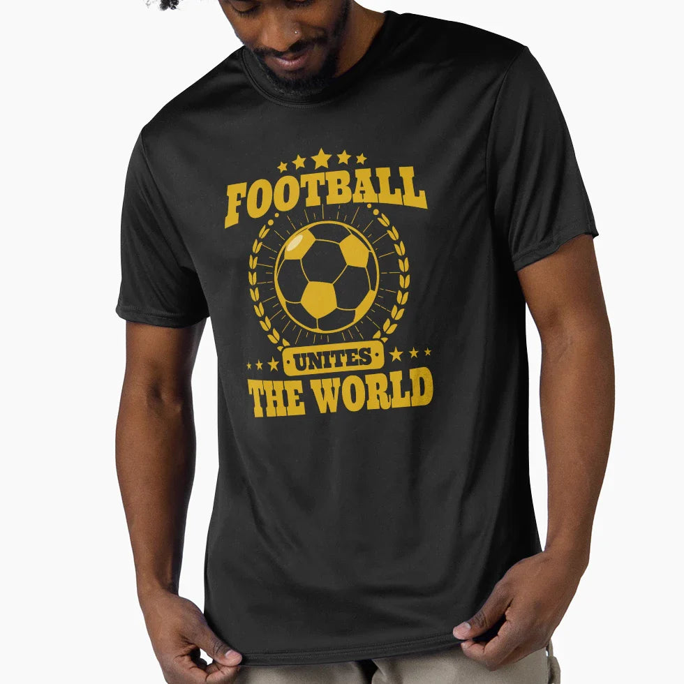 Football Unites World T-Shirt - Casual Everyday Wear for Adults
