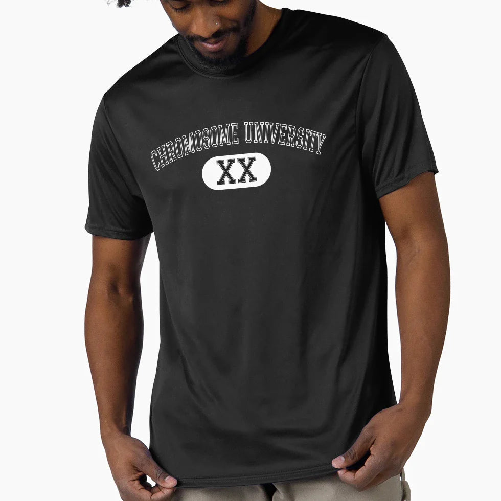 Chromosome University Xx T-Shirt - Graphic Print Men Women