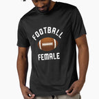 Football Female 4 T-Shirt - Graphic Print for Adults
