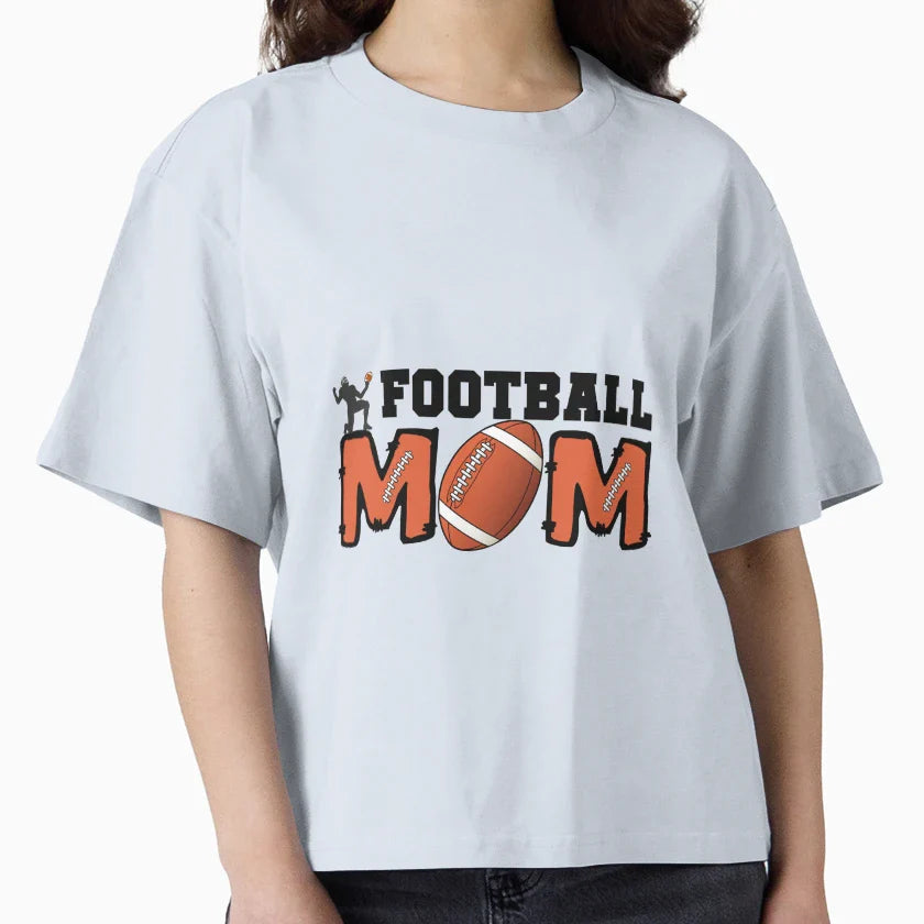 Football Mom T-Shirt - Graphic Print Men Women