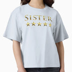 Five Stars Sister Best Sister World T-Shirt - Trendy Graphic Unisex
