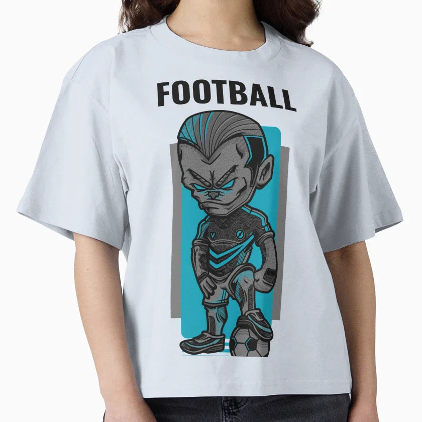 Football Player T-Shirt - Minimalist Print Unisex