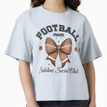 Football Mom Sideline Social Club T-Shirt - Minimalist Print for Adults