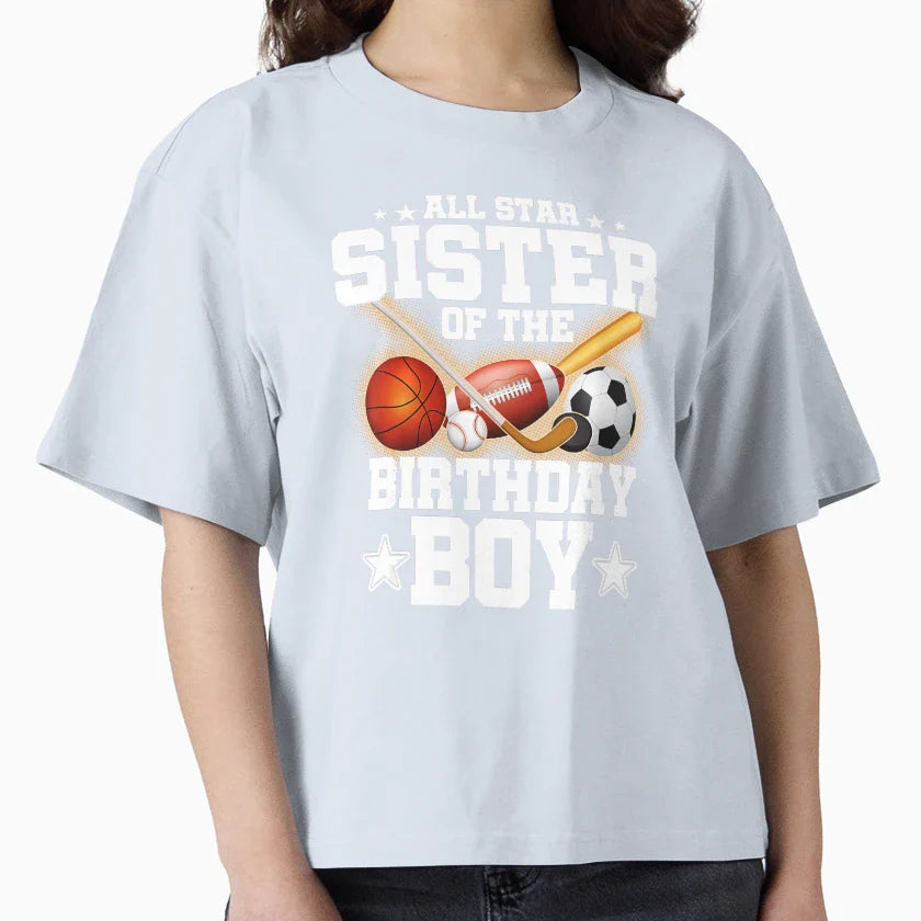 Proud Sister Birthday Basketball And T-Shirt - Graphic Print for Adults