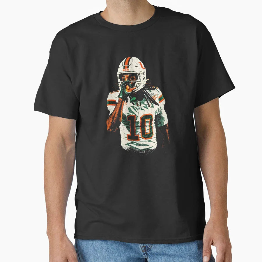 Malachi Toney Locked Miami T-Shirt - Minimalist Print for Adults