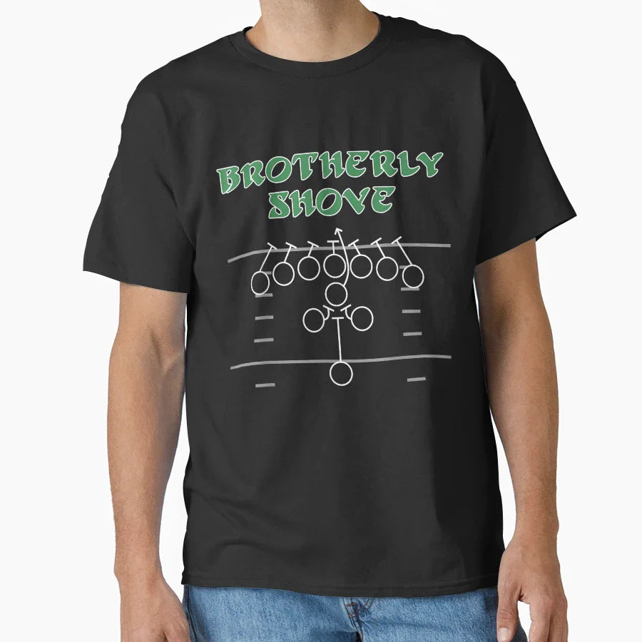 Brotherly Shove T-Shirt - Custom Art Print Unisex
