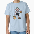 Andy Capp Black And White Football T-Shirt - Novelty Apparel Men Women