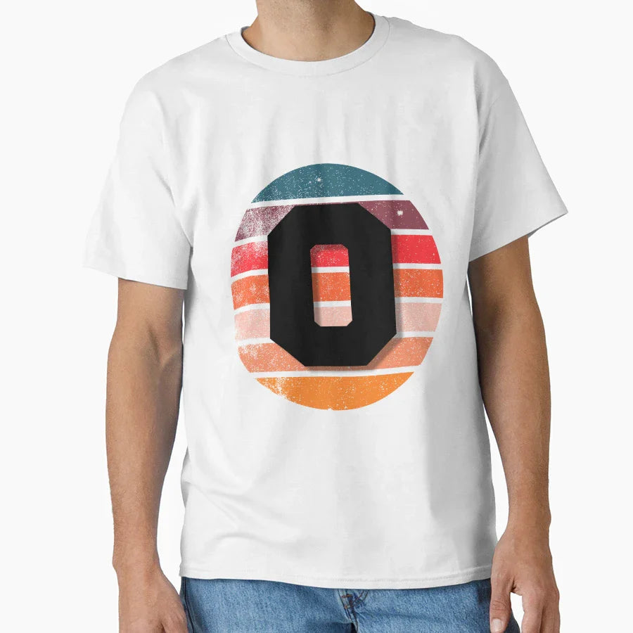 0 Number Sunset Zero Years Old T-Shirt - Custom Art Print Men Women