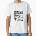 Football And Chill Funny Football Lovers T-Shirt - Trendy Graphic Unisex