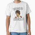Watch It Sucka Guys Trending Old T-Shirt - Novelty Apparel for Adults