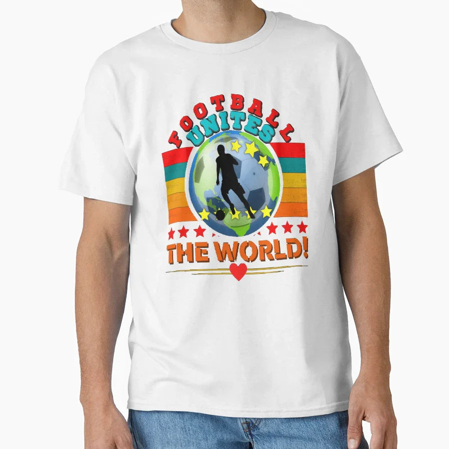 Football Unites World Second Logo T-Shirt - Aesthetic Graphic for Adults
