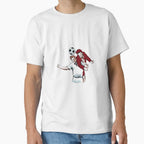 Football Player Header T-Shirt - Minimalist Print Unisex
