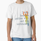 Zombie Run T-Shirt - Fun Novelty Design for Adults