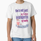 Shes Not Just My Sister Favorite Soccer T-Shirt - Graphic Print Unisex