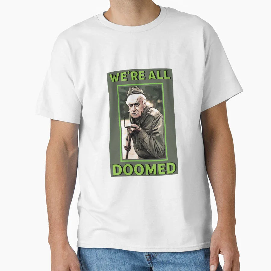 Dads Army Private Frazer British Nostalgia T-Shirt - Trendy Graphic Unisex
