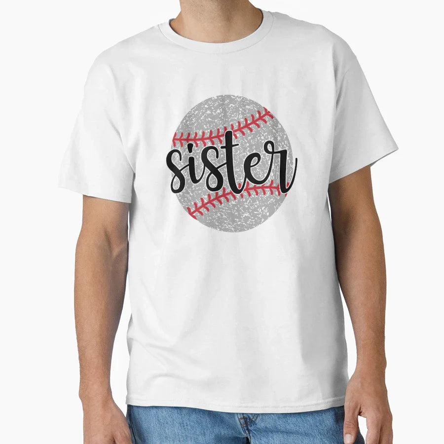 Baseball Sister Baseball Travel Ball T-Shirt - Unique Graphic Unisex