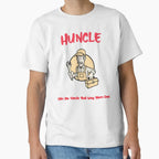 Huncle Awesome Working T-Shirt - Trendy Graphic for Adults