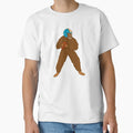 Bigfoot Football Player T-Shirt - Custom Art Print Unisex