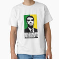 Jair Bolsonaro President Brazil T-Shirt - Casual Everyday Wear for Adults