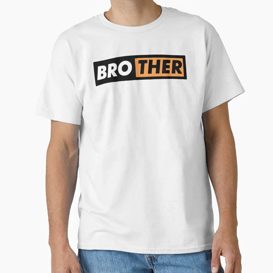 Brother T-Shirt - Minimalist Print Men Women