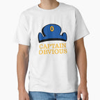 Captain Obvious T-Shirt - Trendy Graphic for Adults