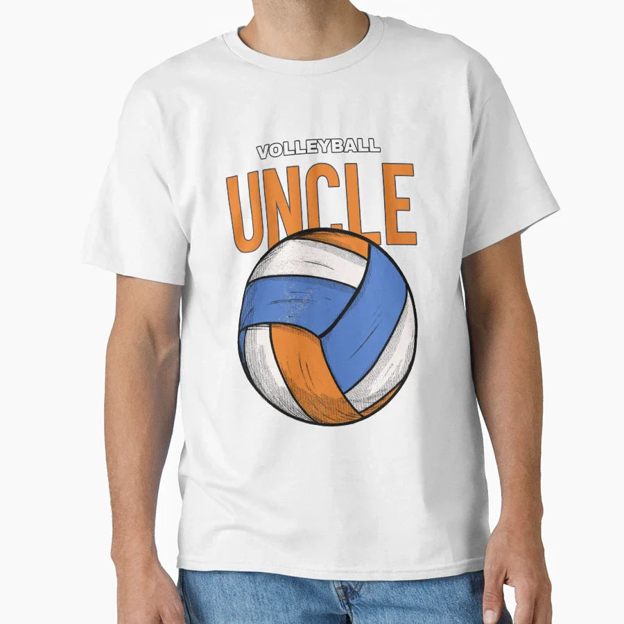 Volleyball Family Player Uncle T-Shirt - Unique Graphic Men Women