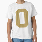 Number 0 Gold Zero Sports Number 0 T-Shirt - Casual Everyday Wear Men Women