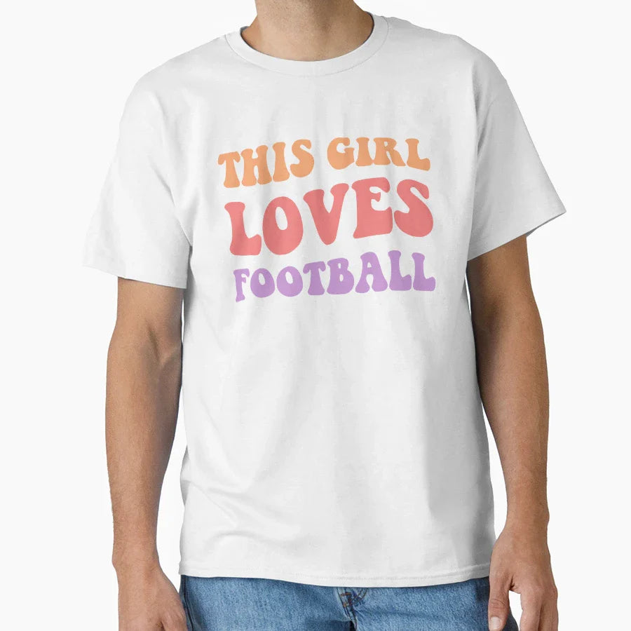 This Loves Football Ii T-Shirt - Trendy Graphic for Adults