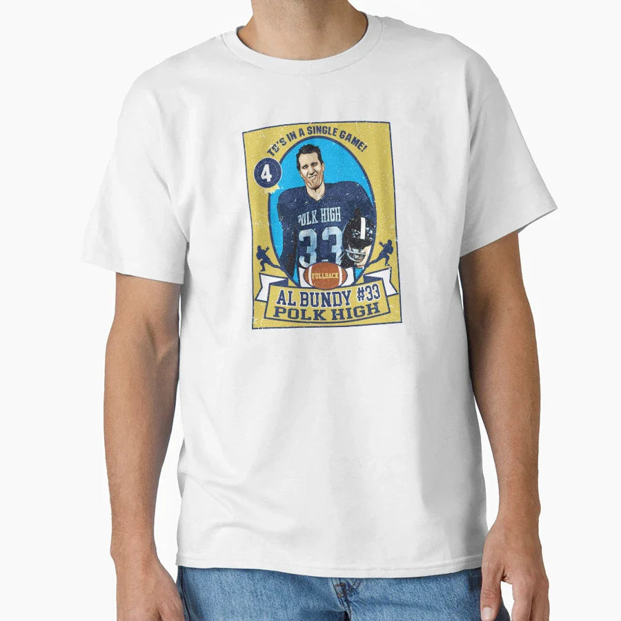 Al Bundy Football Trading Card T-Shirt - Aesthetic Graphic Men Women