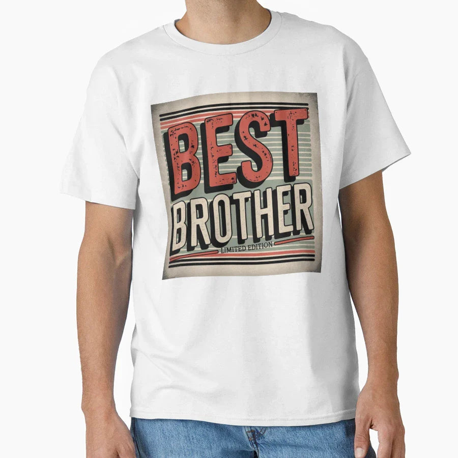 Gift Best Brother World T-Shirt - Graphic Print Unisex