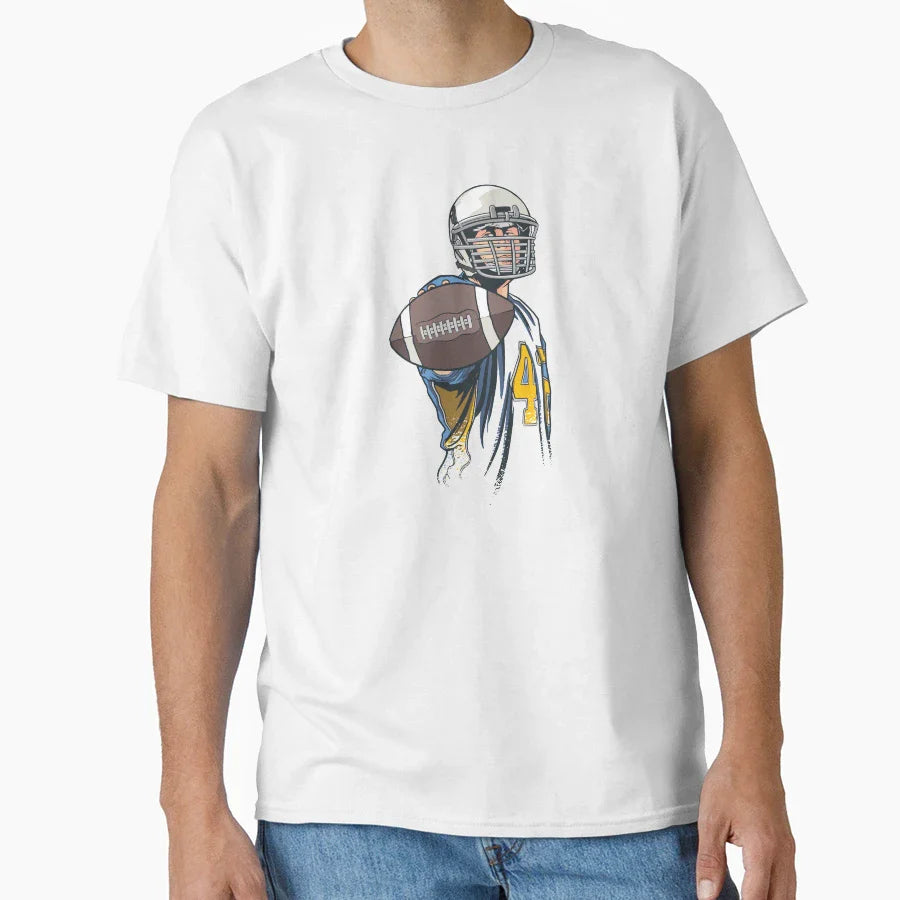 Football T-Shirt - Minimalist Print for Adults