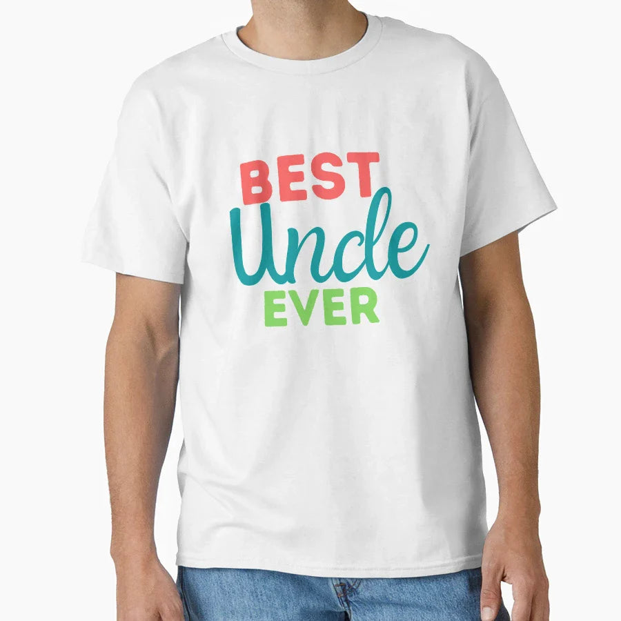 Best Uncle Ever Simple Gift Family T-Shirt - Custom Art Print Men Women