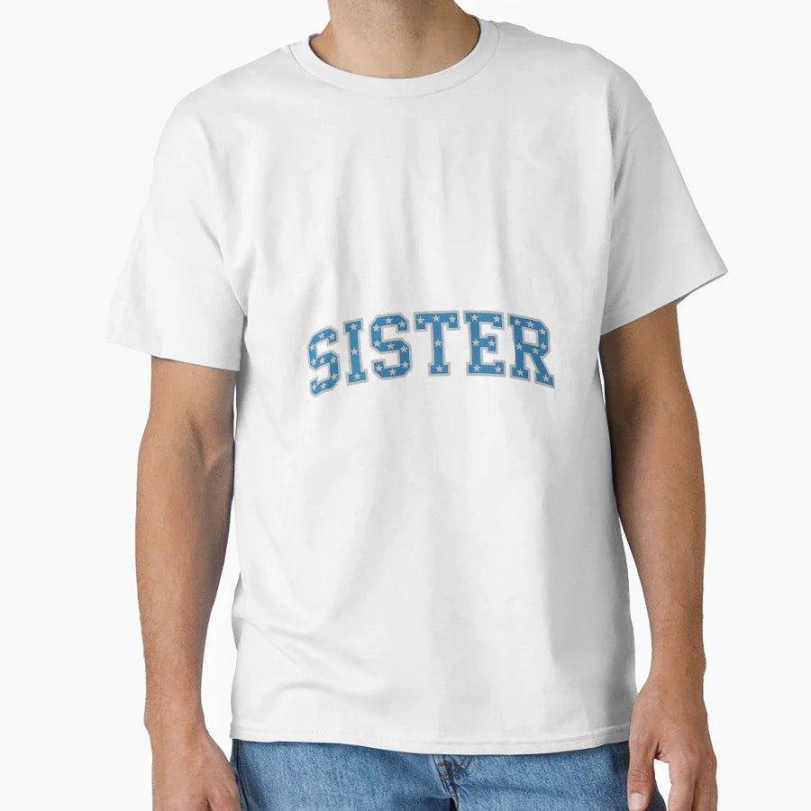 American Flag Sister Matching Family T-Shirt - Streetwear Style Men Women