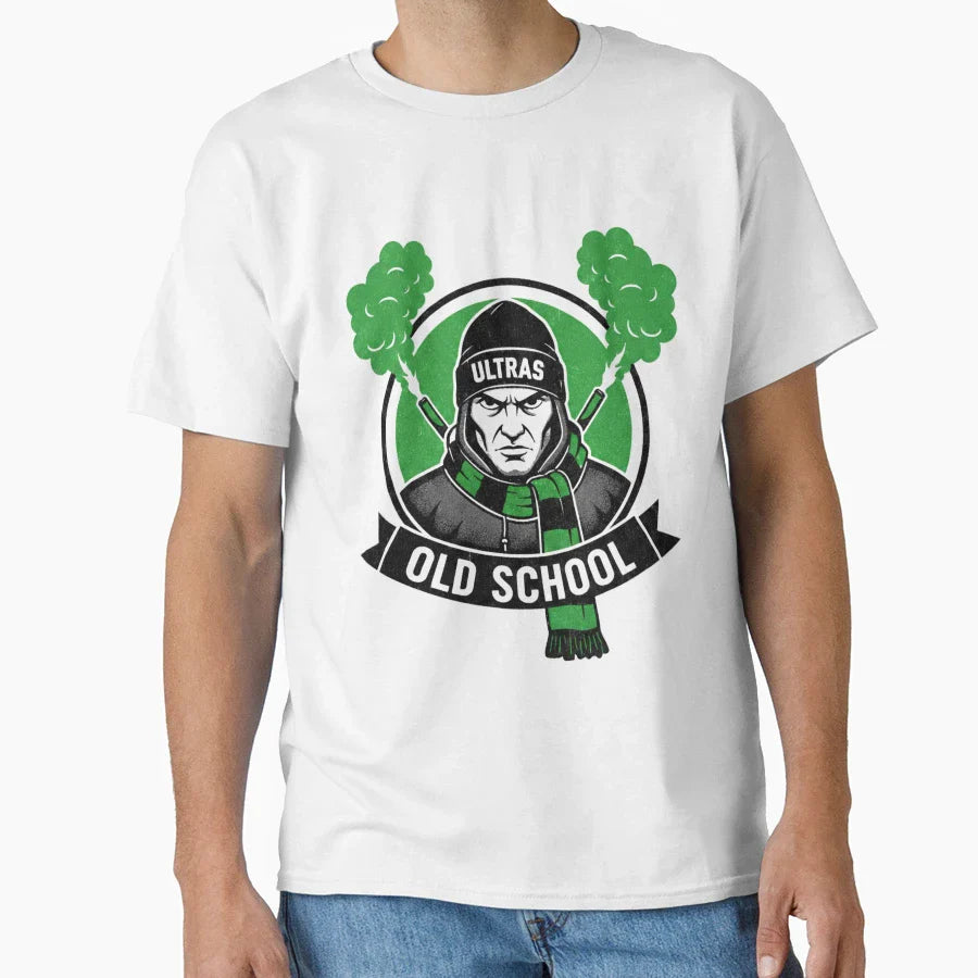 Green White Ultras Culture Gate 13 T-Shirt - Aesthetic Graphic Men Women