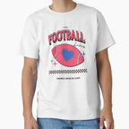 Football Valentines Day T-Shirt - Minimalist Print Men Women