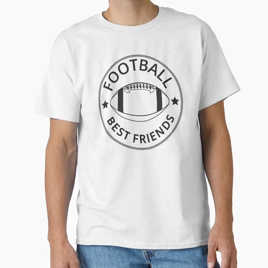 American Football Best Friends I T-Shirt - Fun Novelty Design for Adults