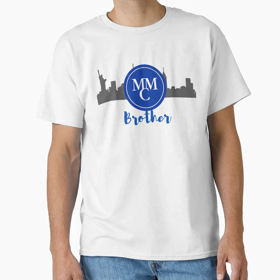 Marymount Manhattan Brother Skyline T-Shirt - Unique Graphic Unisex