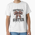 American Football Sister Game Day T-Shirt - Novelty Apparel for Adults
