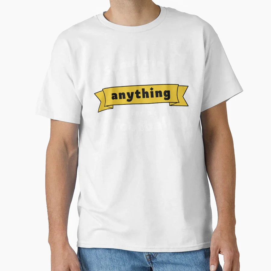Some Will Do Anything Football T-Shirt - Minimalist Print Men Women