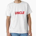 Promoted To Uncle Niece Nephew T-Shirt - Minimalist Print for Adults