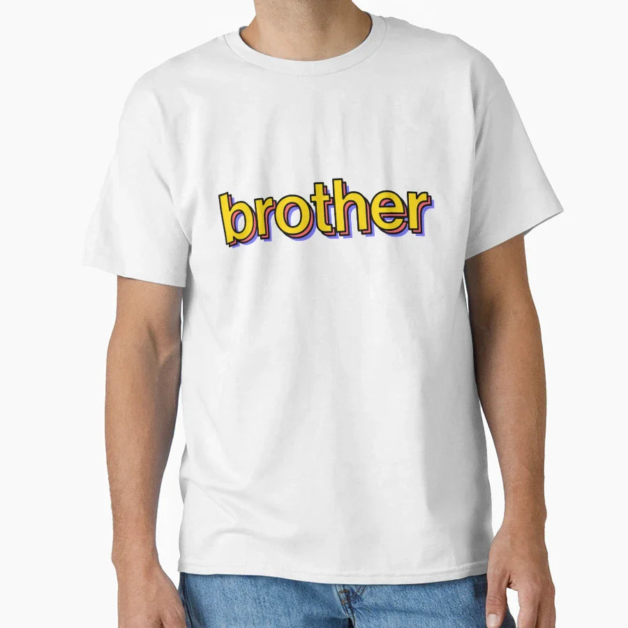 Brother Bright Family Colorful T-Shirt - Casual Everyday Wear for Adults