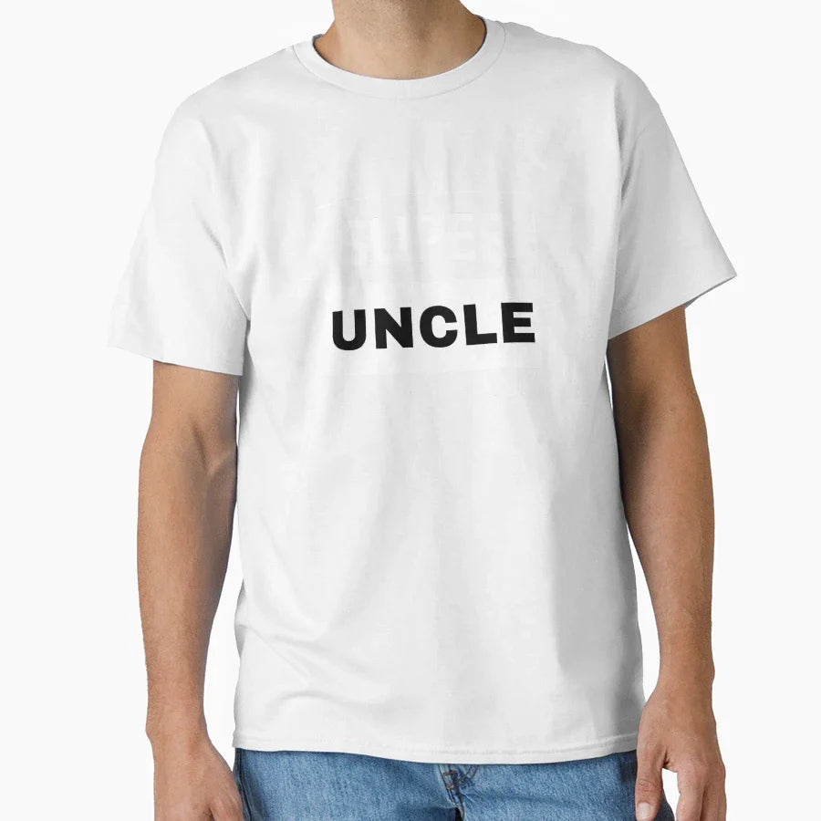 Super Uncle Super Hero T-Shirt - Custom Art Print Men Women