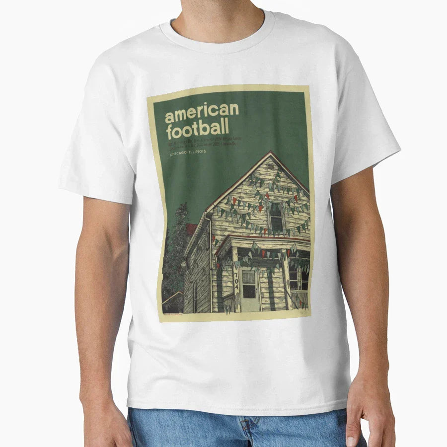 American Football House T-Shirt - Aesthetic Graphic Men Women