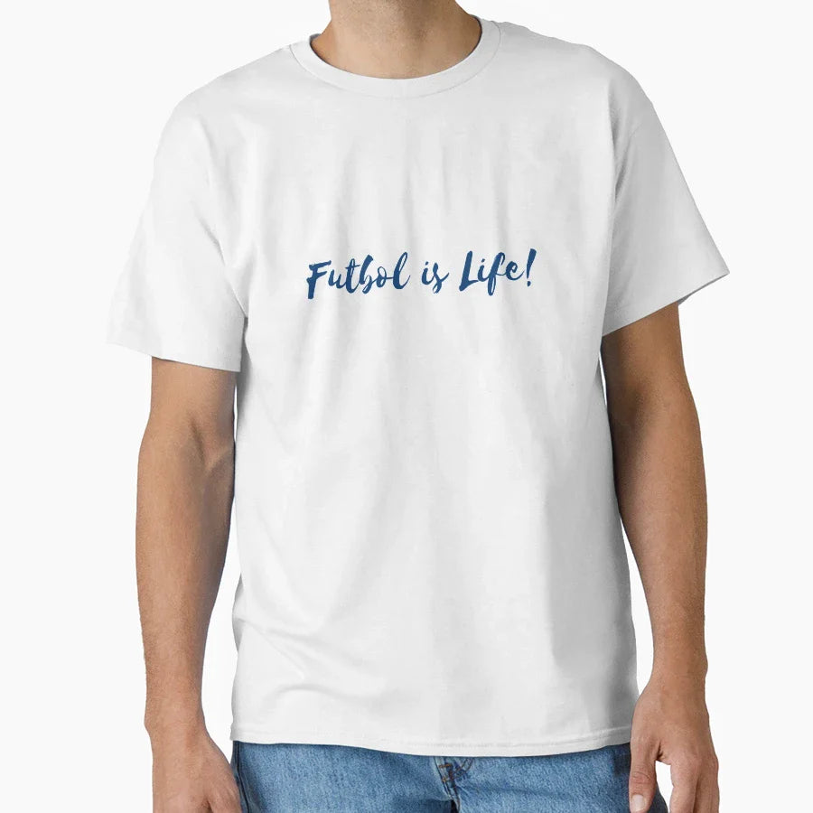 Futbol Is Life T-Shirt - Novelty Apparel for Adults