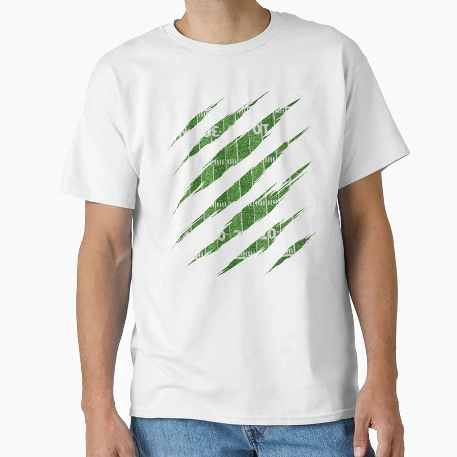 American Football Field Claws Sports T-Shirt - Aesthetic Graphic Unisex